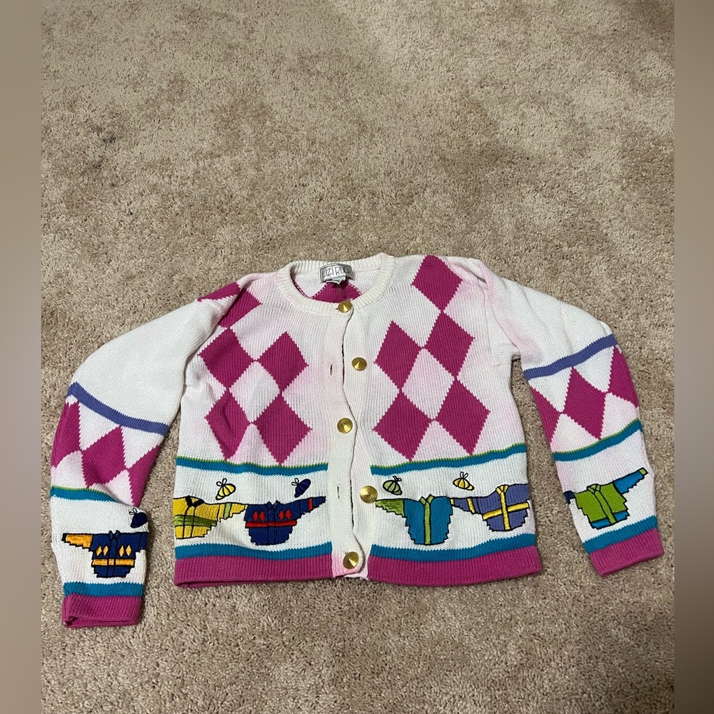 Patchwork vintage sweater Fit size USA small